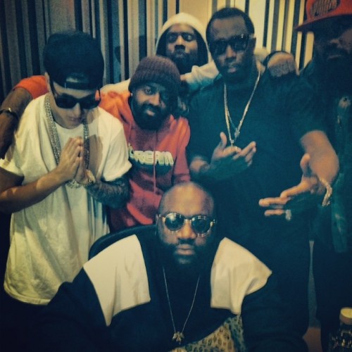 Justin Bieber, Rick Ross, Diddy, Wale, JD And Stalley In The Studio