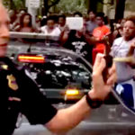 Cleveland Cop Uses Pepper Spray On Peaceful Protesters