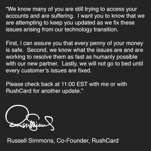 RushCard Holders Can't Access Their Money 2